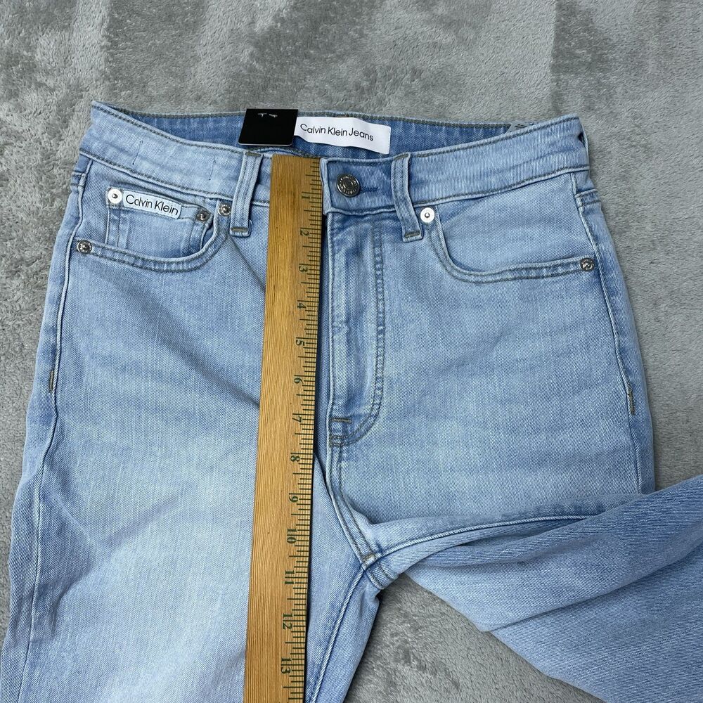 Calvin Klein Women's 6/28 High Rise Skinny Ankle Robins Egg H1080 - Picture 4 of 10